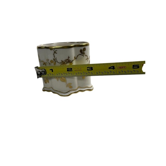 VTG Lindner Gold Rose Floral Scroll Toothpick or Cigarette Holder, 2 1/4" Deep - Picture 8 of 13